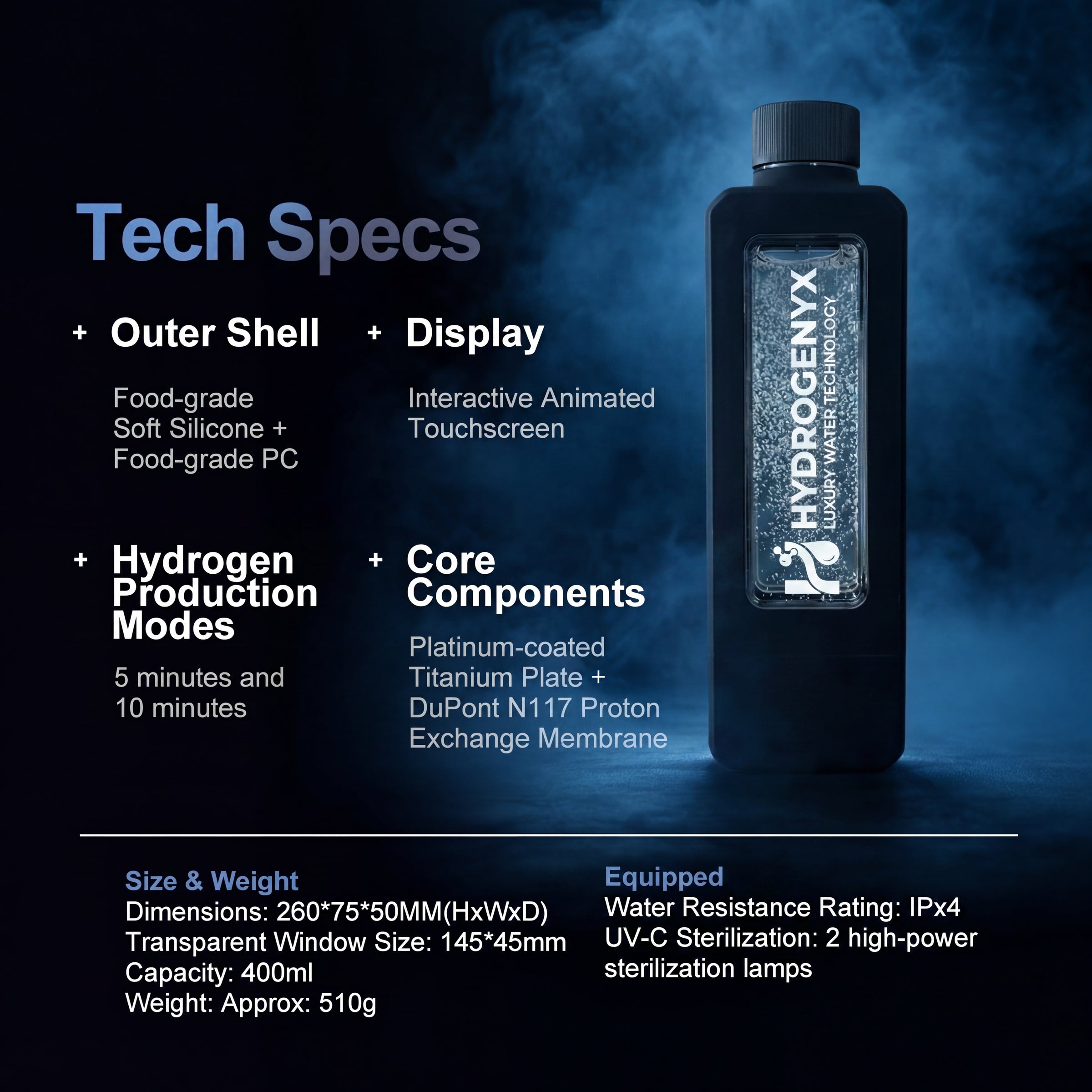 HYDROGENYX Flask