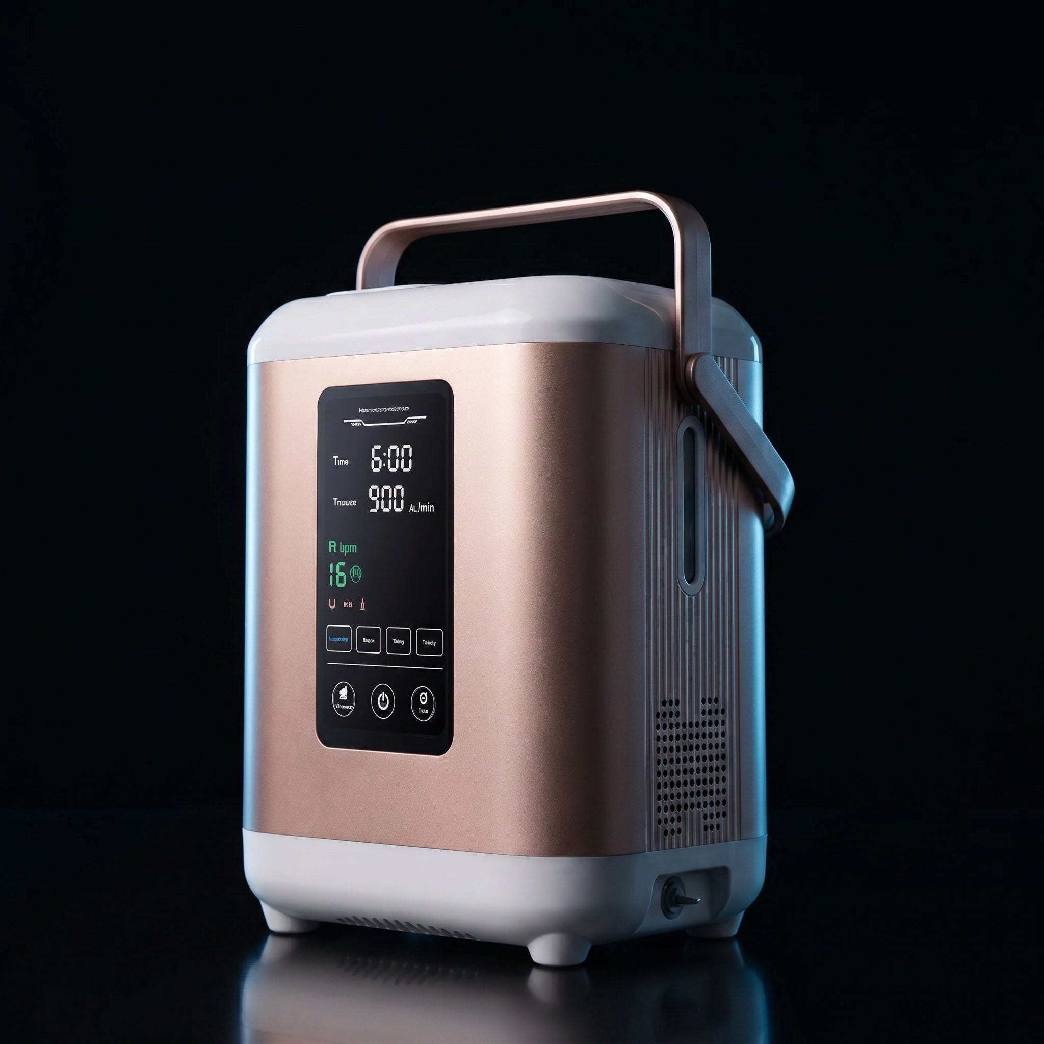HYDROGENYX Pro — système à hydrogène nomade, fond noir studio